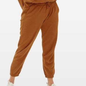 EVERLANE BURNT ORANGE JOGGER ACTIVE PANTS SIZE S